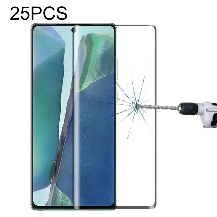 For Samsung Galaxy Note20 25 PCS 3D Curved Edge Full Screen Tempered Glass Film - For Samsung Galaxy Note20