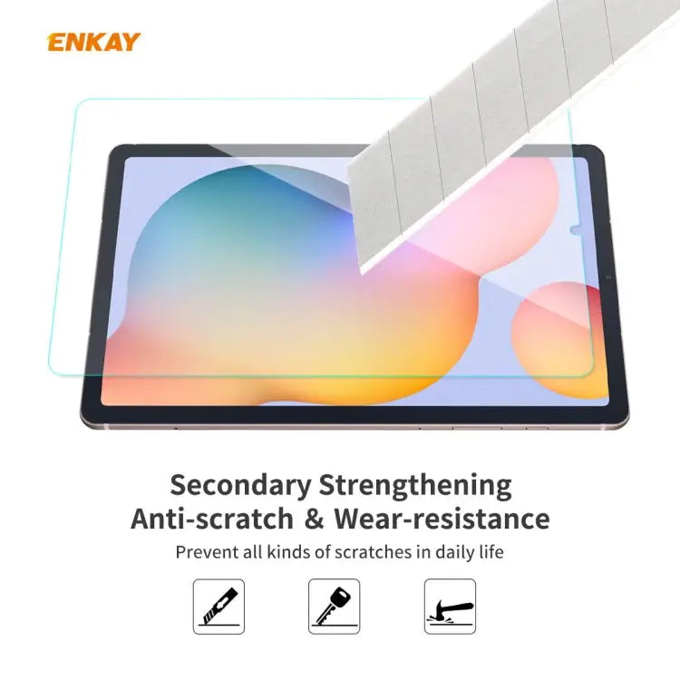 For Samsung Galaxy Tab S6 Lite 10.4 P610 / P615 ENKAY Hat-Prince 0.33mm 9H Surface Hardness 2.5D Explosion-proof