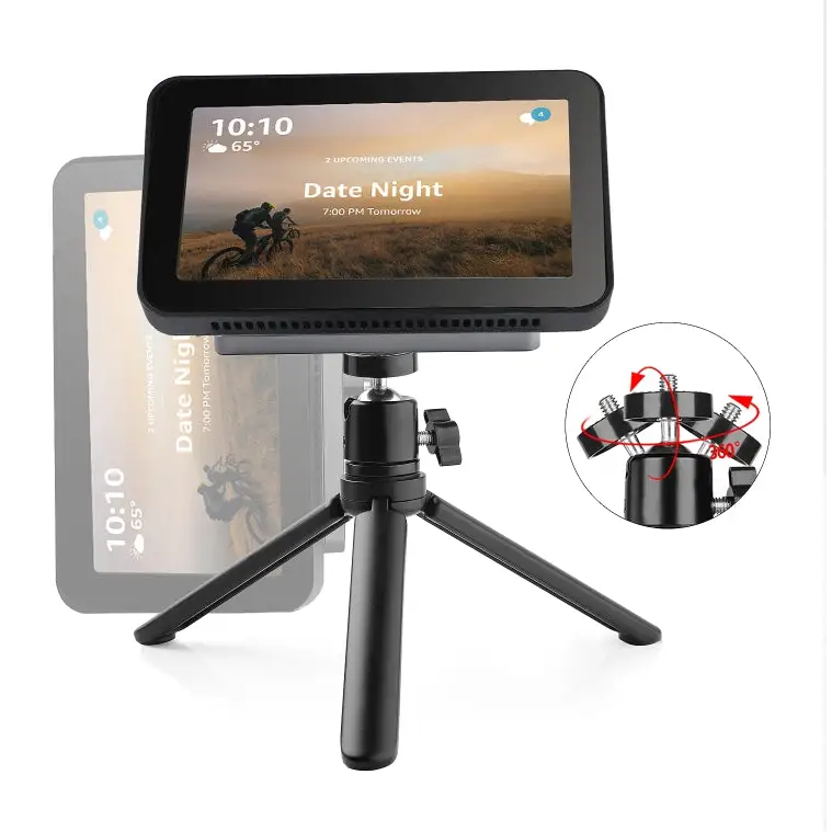 For Smart Speaker With Screen Echo Show 8 With Magnetic 360 Degrees Adjustable Rotating Holder Set For Echo Show 8