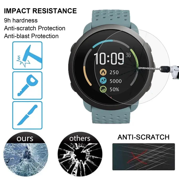 For Suunto 3 Fitness 0.26mm 2.5D 9H Tempered Glass Film Screen Protector For Suunto 3 Fitness - For Suunto 3 Fitness
