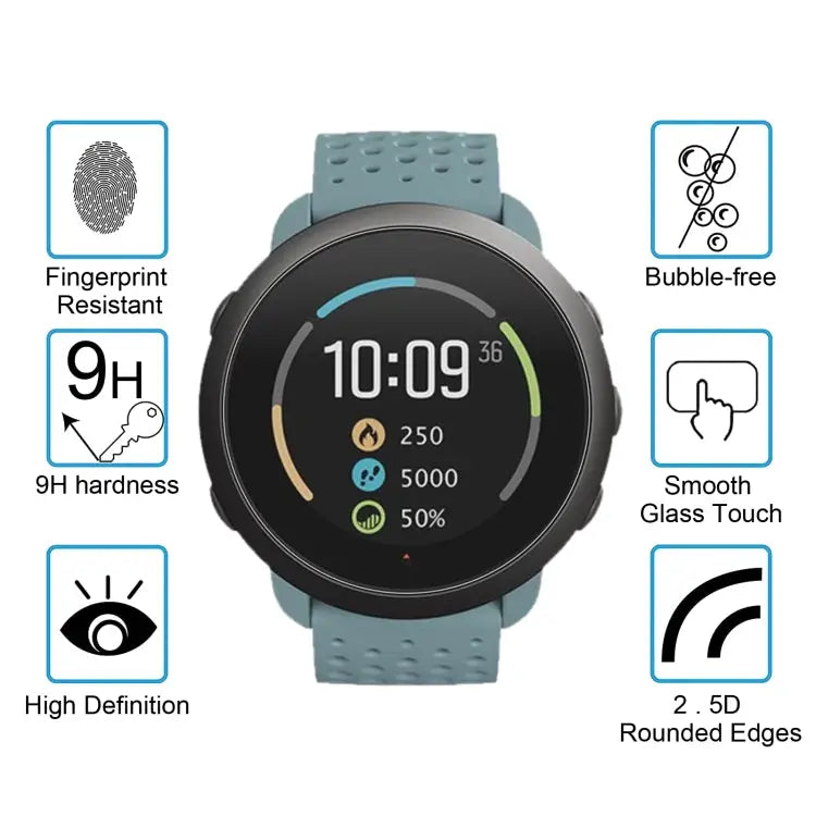 For Suunto 3 Fitness 0.26mm 2.5D 9H Tempered Glass Film Screen Protector For Suunto 3 Fitness - For Suunto 3 Fitness