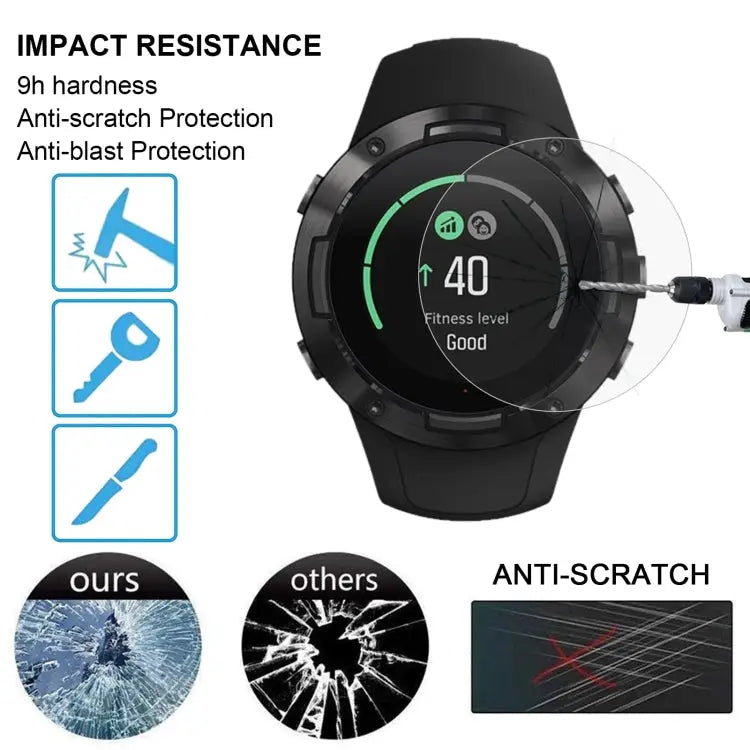 For Suunto 5 0.26mm 2.5D 9H Tempered Glass Film Screen Protector For Suunto 5 - For Suunto 5