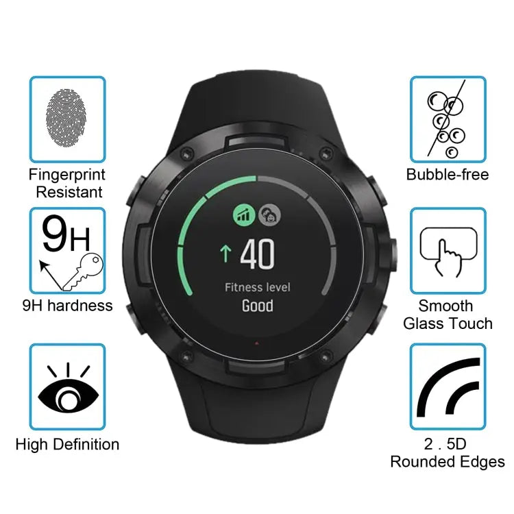 For Suunto 5 0.26mm 2.5D 9H Tempered Glass Film Screen Protector For Suunto 5 - For Suunto 5