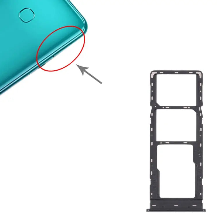 For Tecno Spark 5 Air/Spark 5 Pro/Spark 5 SIM Card Tray + SIM Card Tray + Micro SD Card Tray For Tecno Spark 5