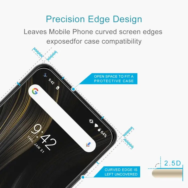 For UMIDIGI Power 3 0.26mm 9H 2.5D Tempered Glass Film For UMIDIGI Power 3 (1 PC) - For UMIDIGI Power 3 (1 PC)
