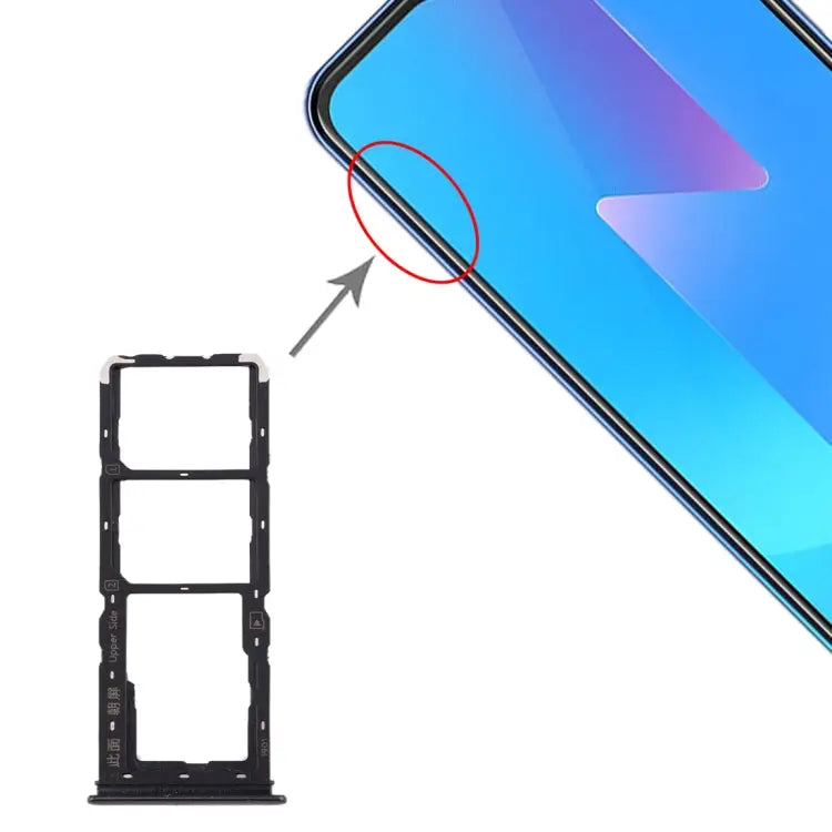 For Vivo U3x / U10 SIM Card Tray + SIM Card Tray + Micro SD Card Tray For Vivo U3x / U10