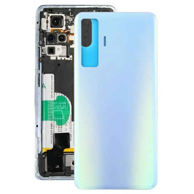 For Vivo X50 Battery Back Cover - For Vivo X50 / Blue