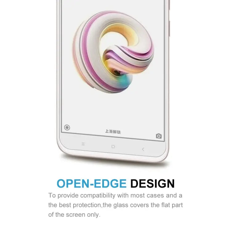 For Xiaomi Redmi 5A 0.26mm 9H Surface Hardness 2.5D Curved Edge Tempered Glass Screen Protector - For Redmi 5A