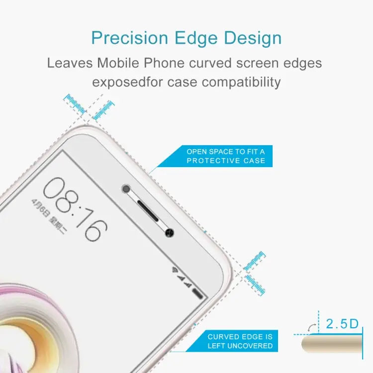 For Xiaomi Redmi 5A 0.26mm 9H Surface Hardness 2.5D Curved Edge Tempered Glass Screen Protector - For Redmi 5A