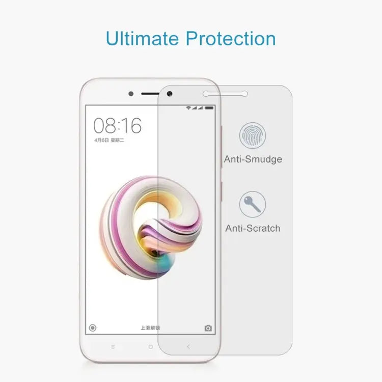 For Xiaomi Redmi 5A 0.26mm 9H Surface Hardness 2.5D Curved Edge Tempered Glass Screen Protector - For Redmi 5A