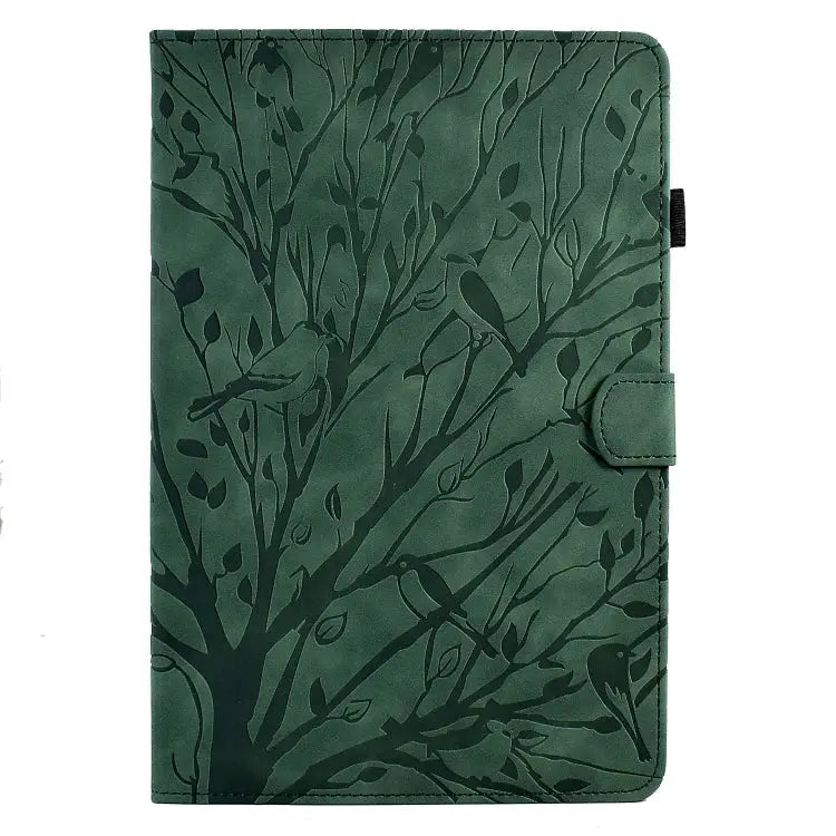 Fortune Tree Pressure Flower PU Tablet Case with Wake-up / Sleep Function For Huawei MatePad SE For Huawei Enjoy Tablet