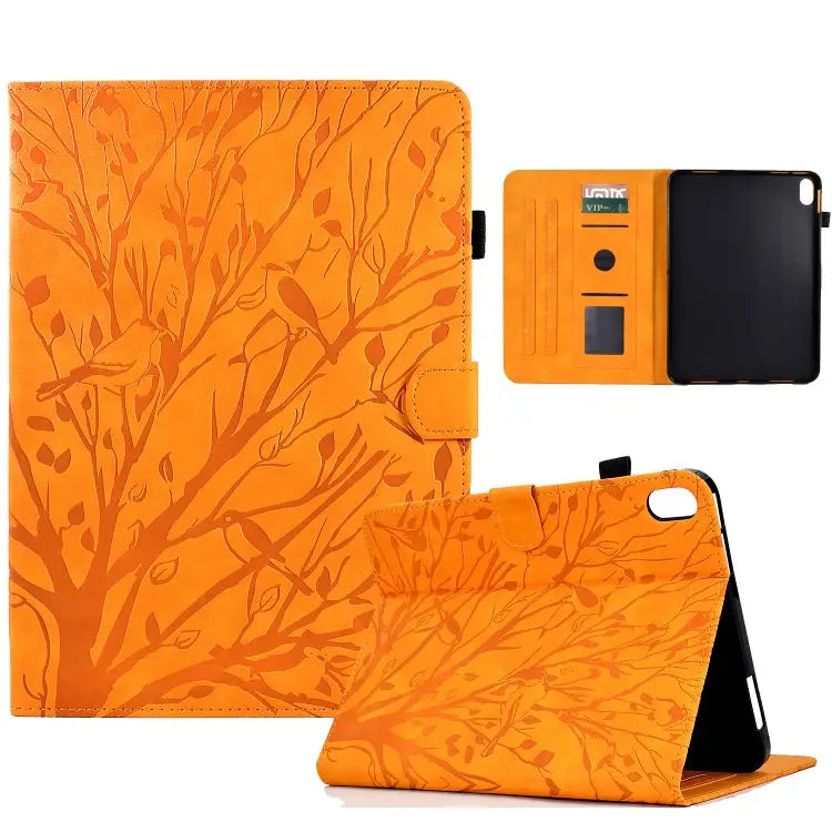 Fortune Tree Pressure Flower PU Tablet Case with Wake-up / Sleep Function For Huawei MatePad SE For Huawei Enjoy Tablet