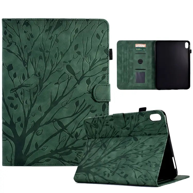 Fortune Tree Pressure Flower PU Tablet Case with Wake-up / Sleep Function For Lenovo Tab P11 Gen 2 For Lenovo Tab P11