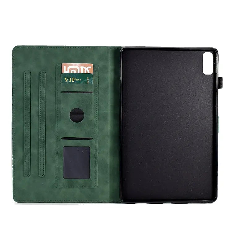 Fortune Tree Pressure Flower PU Tablet Case with Wake-up / Sleep Function For Lenovo Tab P11 Gen 2 For Lenovo Tab P11