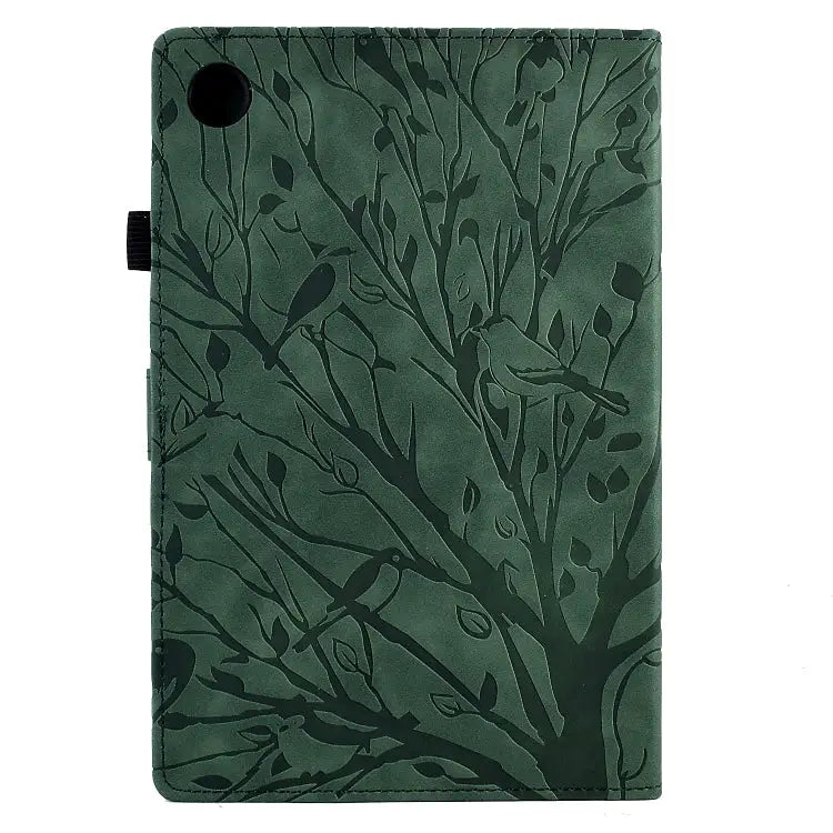 Fortune Tree Pressure Flower PU Tablet Case with Wake-up / Sleep Function For Huawei MatePad SE For Huawei Enjoy Tablet