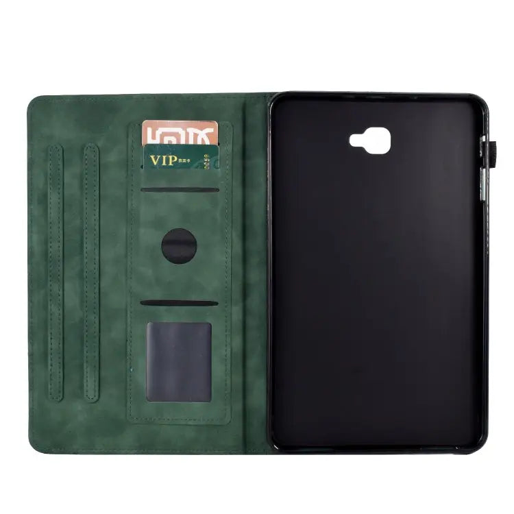 Fortune Tree Pressure Flower PU Tablet Case with Wake-up / Sleep Function For Samsung Galaxy Tab A 10.1 2016 - Samsung