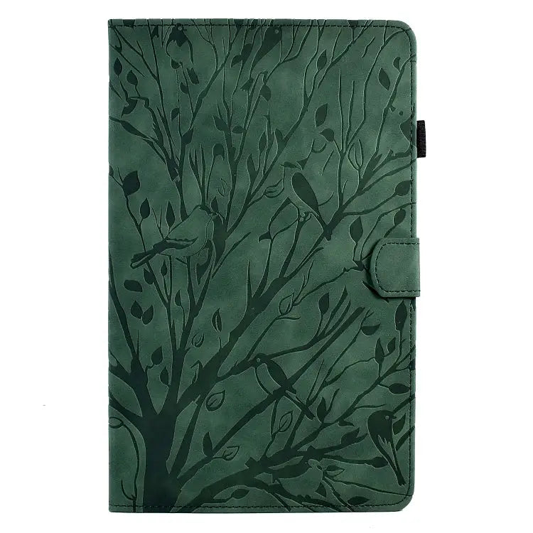 Fortune Tree Pressure Flower PU Tablet Case with Wake-up / Sleep Function For Samsung Galaxy Tab A 10.1 2016 - Samsung