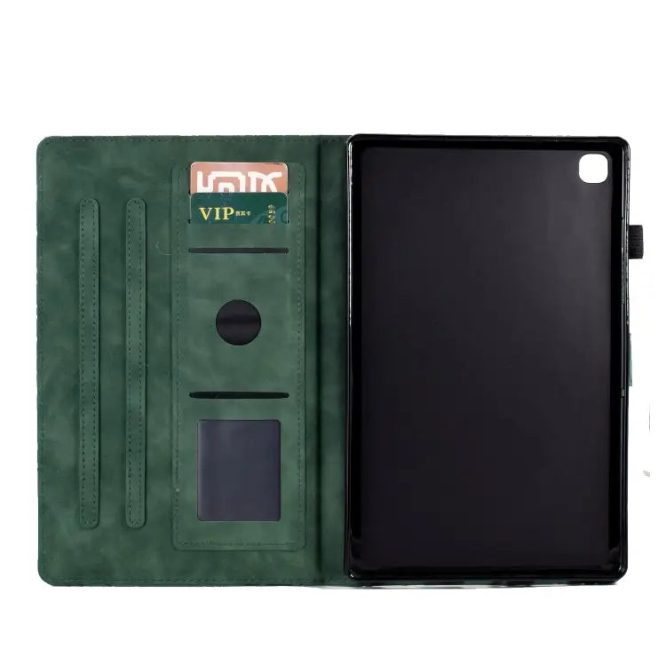 Fortune Tree Pressure Flower PU Tablet Case with Wake-up / Sleep Function For Samsung Galaxy Tab S6 Lite For Samsung