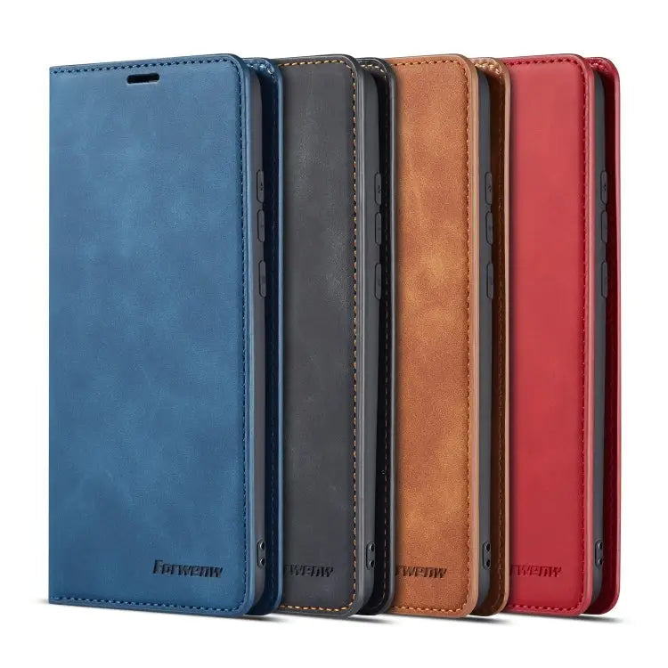 Forwenw Dream Series Oil Edge Strong Magnetism Horizontal Flip Leather Case with Holder & Card Slots & Wallet & Photo