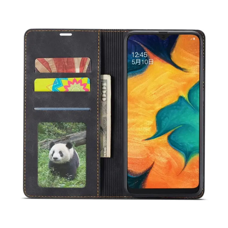 Forwenw Dream Series Oil Edge Strong Magnetism Horizontal Flip Leather Case with Holder & Card Slots & Wallet & Photo