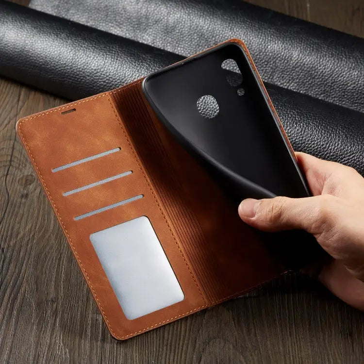 Forwenw Dream Series Oil Edge Strong Magnetism Horizontal Flip Leather Case with Holder & Card Slots & Wallet & Photo