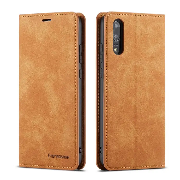 Forwenw Dream Series Oil Edge Strong Magnetism Horizontal Flip Leather Case with Holder & Card Slots & Wallet & Photo