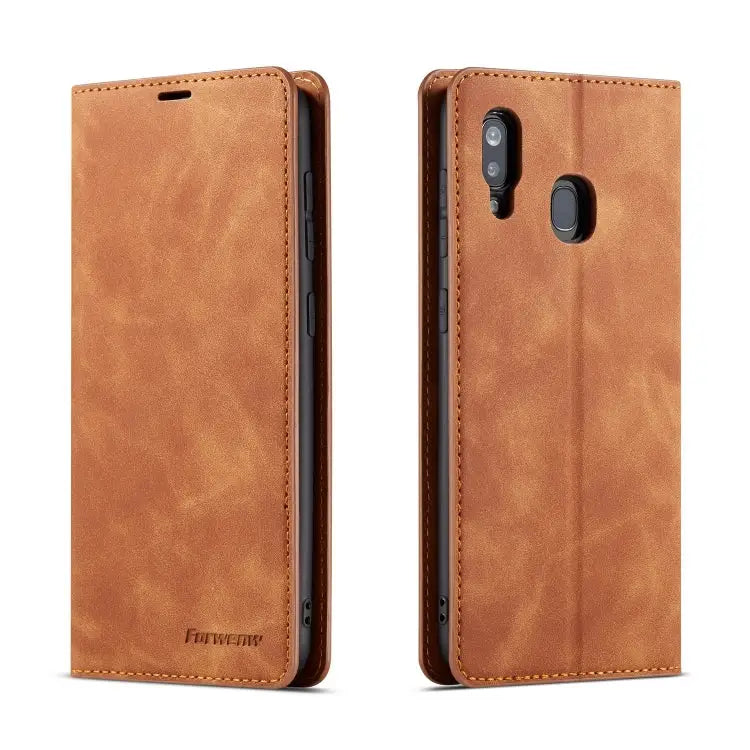 Forwenw Dream Series Oil Edge Strong Magnetism Horizontal Flip Leather Case with Holder & Card Slots & Wallet & Photo