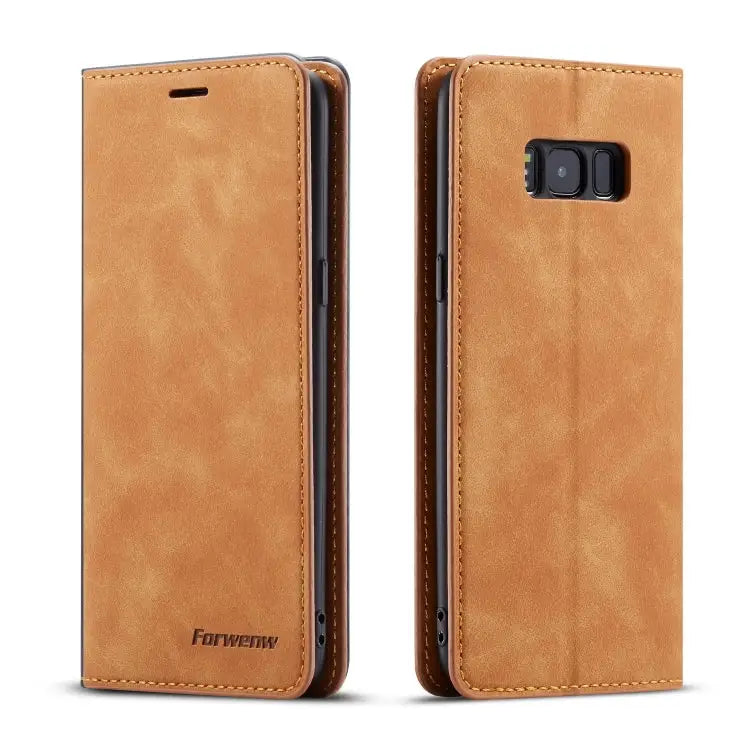 Forwenw Dream Series Oil Edge Strong Magnetism Horizontal Flip Leather Case with Holder & Card Slots & Wallet & Photo