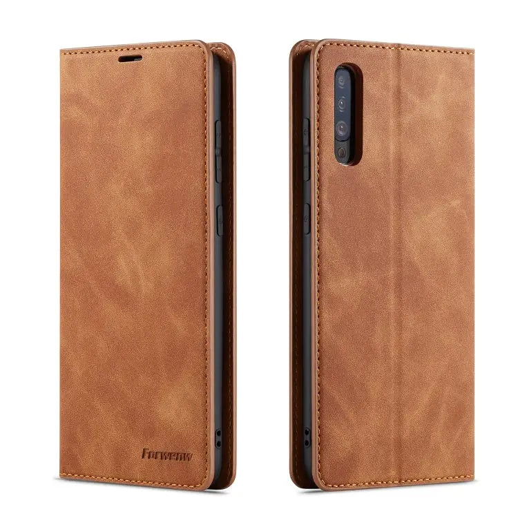 Forwenw Dream Series Oil Edge Strong Magnetism Horizontal Flip Leather Case with Holder & Card Slots & Wallet & Photo