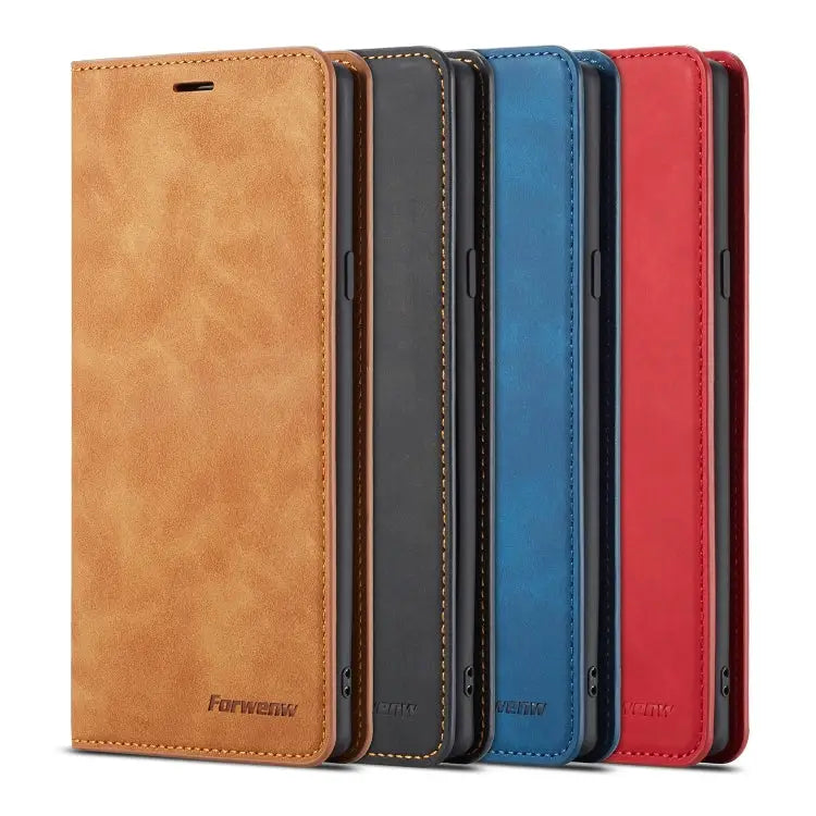 Forwenw Dream Series Oil Edge Strong Magnetism Horizontal Flip Leather Case with Holder & Card Slots & Wallet & Photo
