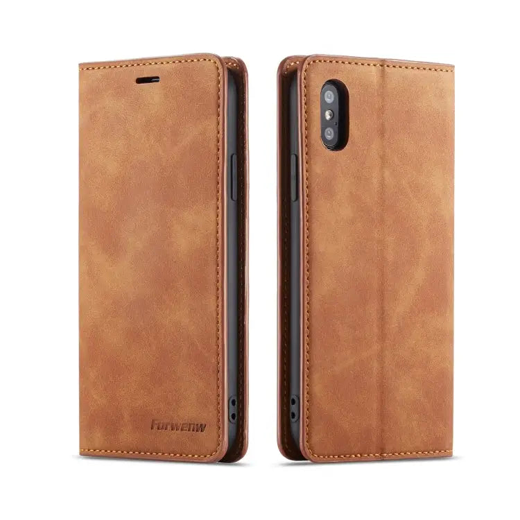 Forwenw Dream Series Oil Edge Strong Magnetism Horizontal Flip Leather Case with Holder & Card Slots & Wallet & Photo