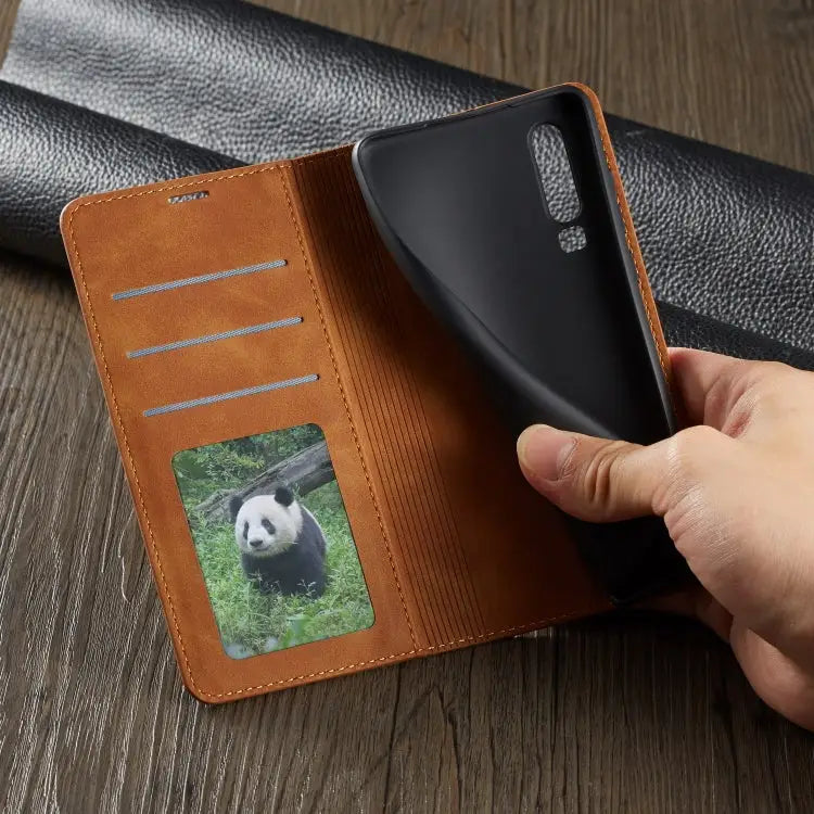 Forwenw Dream Series Oil Edge Strong Magnetism Horizontal Flip Leather Case with Holder & Card Slots & Wallet & Photo
