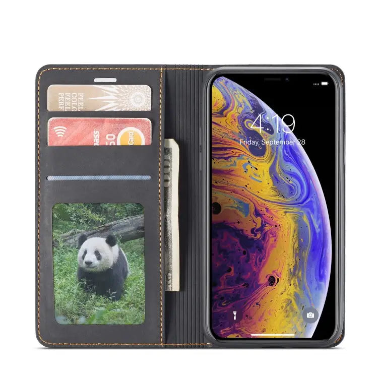 Forwenw Dream Series Oil Edge Strong Magnetism Horizontal Flip Leather Case with Holder & Card Slots & Wallet & Photo