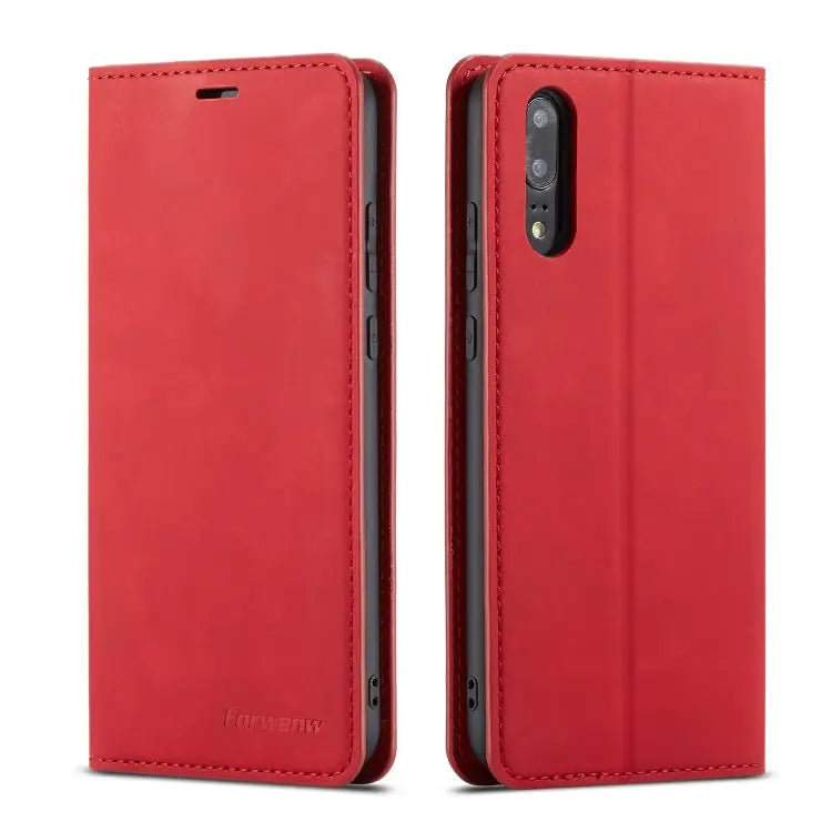 Forwenw Dream Series Oil Edge Strong Magnetism Horizontal Flip Leather Case with Holder & Card Slots & Wallet & Photo