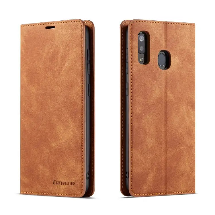 Forwenw Dream Series Oil Edge Strong Magnetism Horizontal Flip Leather Case with Holder & Card Slots & Wallet & Photo
