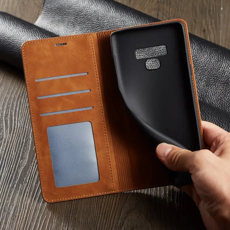 Forwenw Dream Series Oil Edge Strong Magnetism Horizontal Flip Leather Case with Holder & Card Slots & Wallet & Photo