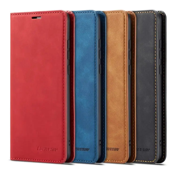 Forwenw Dream Series Oil Edge Strong Magnetism Horizontal Flip Leather Case with Holder & Card Slots & Wallet & Photo