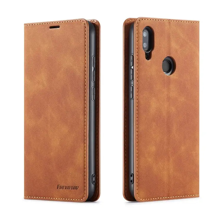 Forwenw Dream Series Oil Edge Strong Magnetism Horizontal Flip Leather Case with Holder & Card Slots & Wallet & Photo