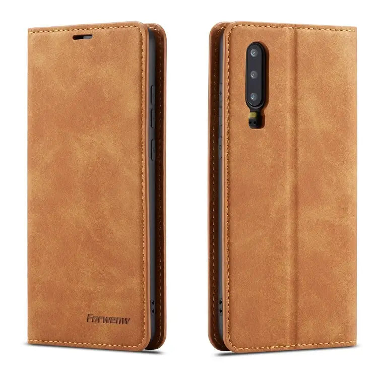 Forwenw Dream Series Oil Edge Strong Magnetism Horizontal Flip Leather Case with Holder & Card Slots & Wallet & Photo