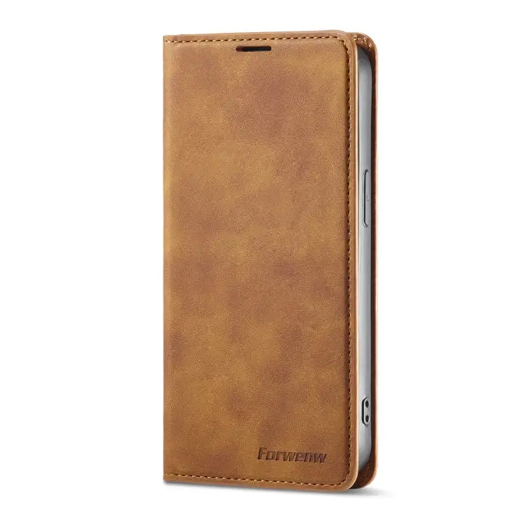 Forwenw Dream Series Oil Edge Strong Magnetism Leather Phone Case For iPhone 14 Pro Max - Apple Accessories