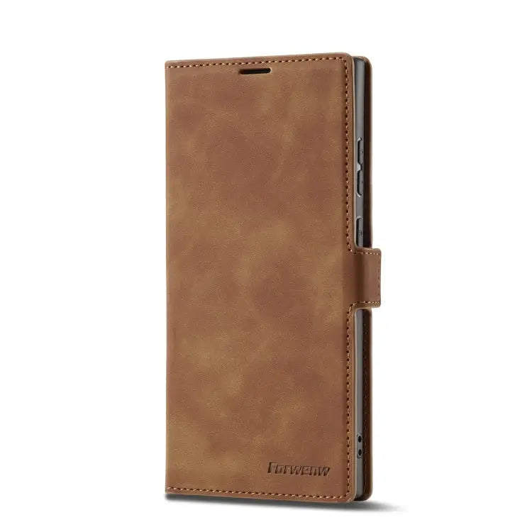 Forwenw Dream Series Oil Edge Strong Magnetism Leather Phone Case For Samsung Galaxy S23 Ultra 5G For Samsung Galaxy