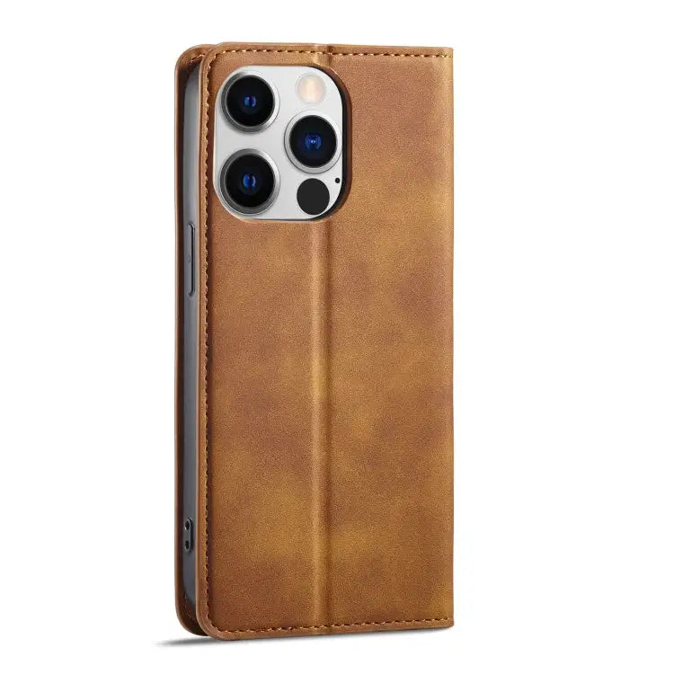 Forwenw Dream Series Oil Edge Strong Magnetism Leather Phone Case For iPhone 14 Pro Max - Apple Accessories