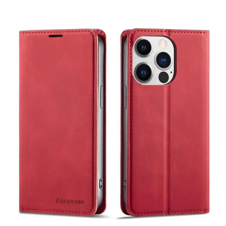 Forwenw Dream Series Oil Edge Strong Magnetism Leather Phone Case For Samsung Galaxy S23 Ultra 5G For Samsung Galaxy