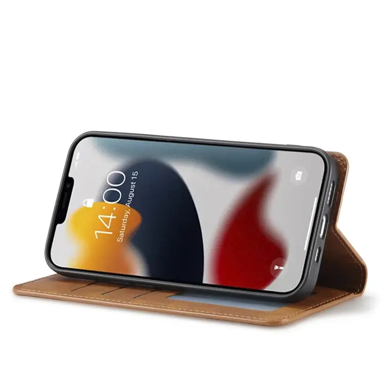 Forwenw Dream Series Oil Edge Strong Magnetism Leather Phone Case For iPhone 14 Pro Max - Apple Accessories