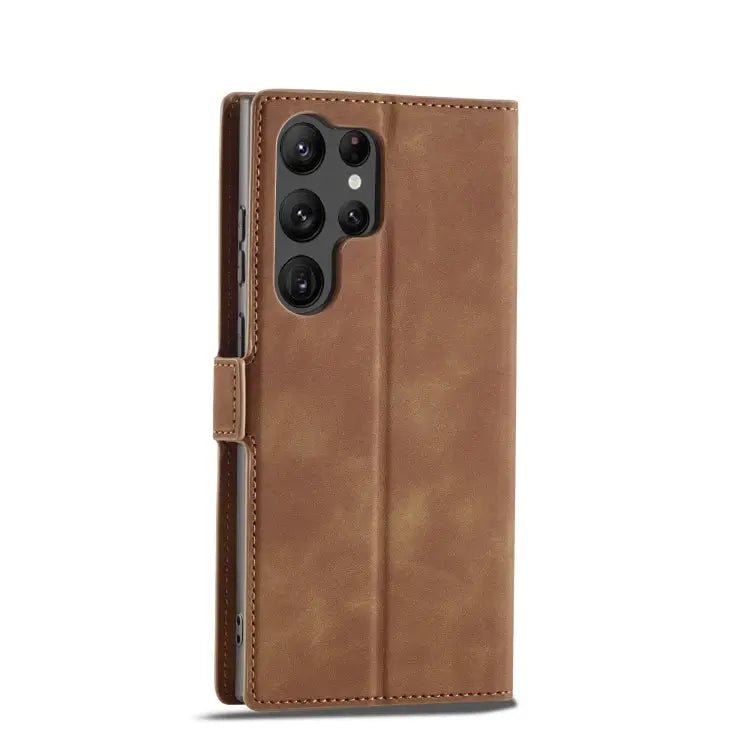 Forwenw Dream Series Oil Edge Strong Magnetism Leather Phone Case For Samsung Galaxy S23 Ultra 5G For Samsung Galaxy