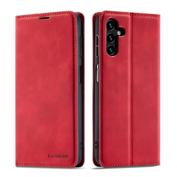 Forwenw Dream Series Oil Edge Strong Magnetism Leather Phone Case For Samsung Galaxy S23 Ultra 5G For Samsung Galaxy
