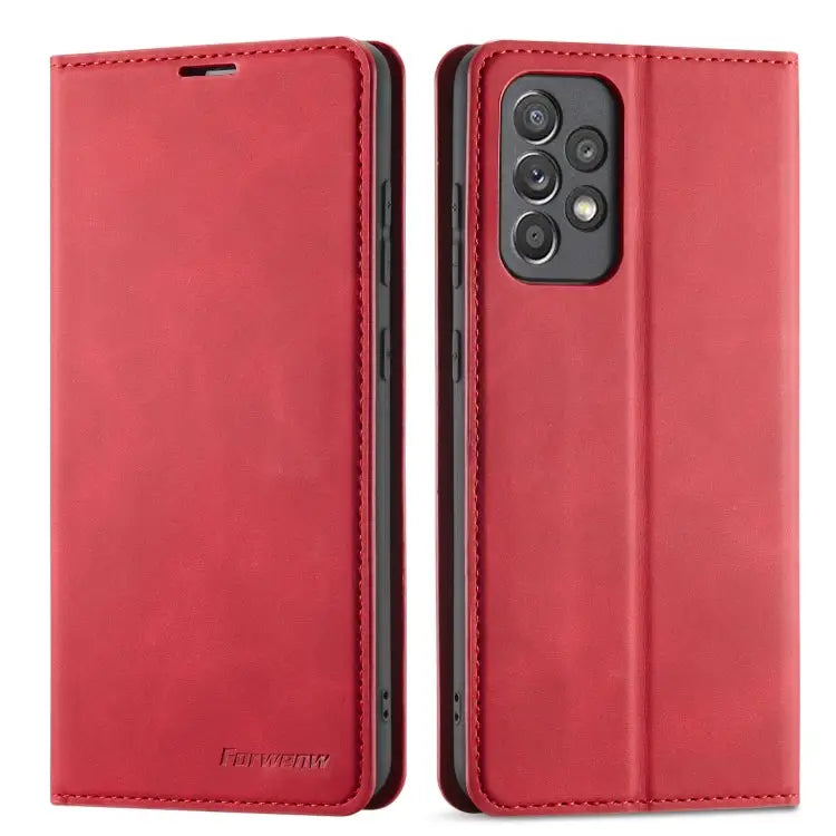 Forwenw Dream Series Oil Edge Strong Magnetism Leather Phone Case For Samsung Galaxy S23 Ultra 5G For Samsung Galaxy