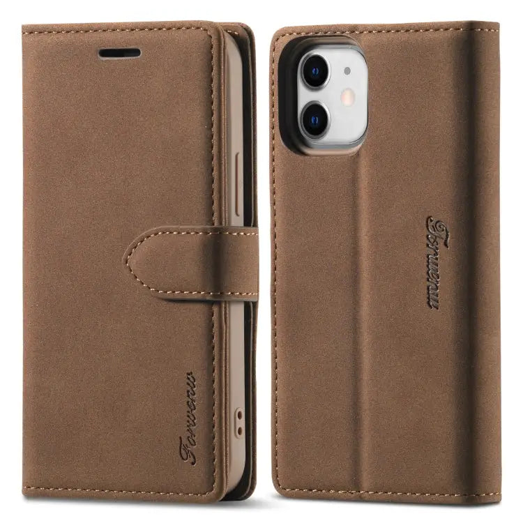 Forwenw F1 Series Matte Strong Magnetism Horizontal Flip Leather Case with Holder & Card Slots & Wallet & Photo Frame