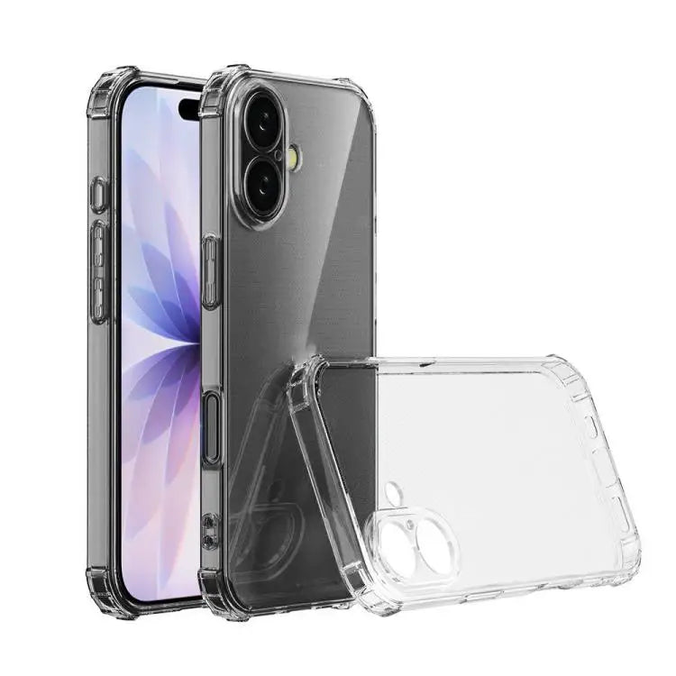 Four-Corner Shockproof Clear TPU Phone Case - For iPhone 17