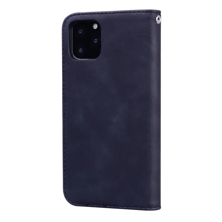 Frosted Business Magnetic Horizontal Flip PU Leather Case with Holder & Card Slot & Lanyard For iPhone 11 Pro Max